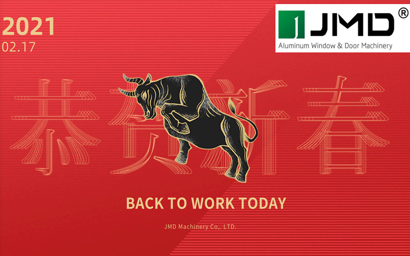 We're back to work!
