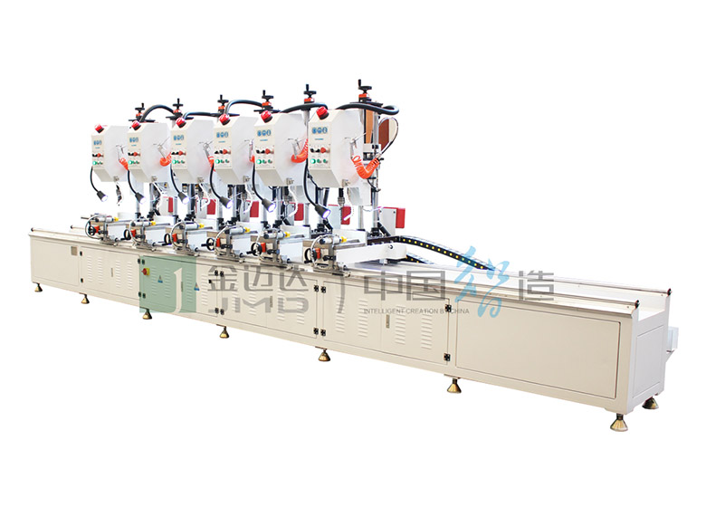 Aluminum Curtain Wall Multi Head Drilling Machine